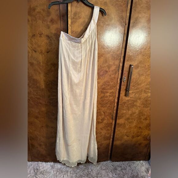 Susie Mooratoff one shoulder maxi champagne dress - Picture 5 of 8